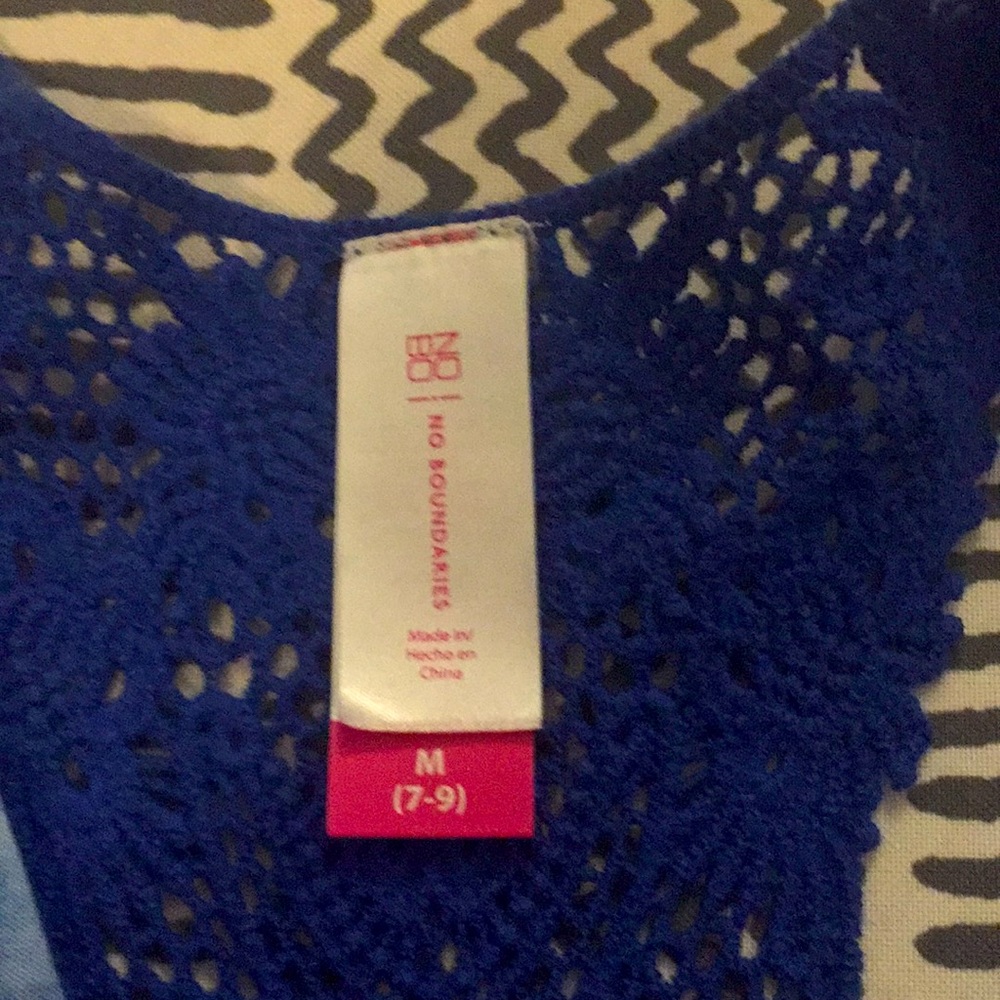 NWOT blue tie dye racerback tank top - Picture 4 of 7